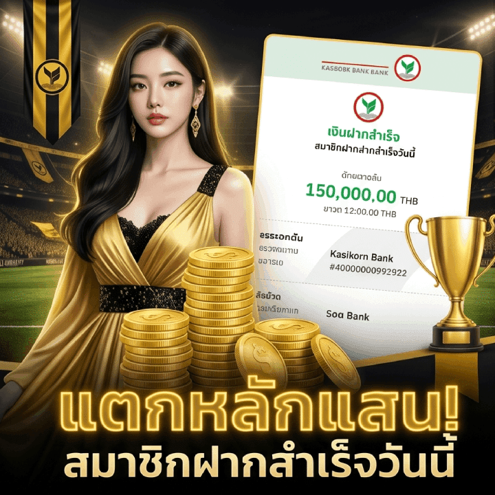 แตกหนักหลักแสน สมาชิกฝากสำเร็จ